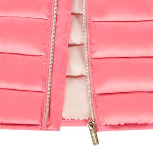 Μπουφάν ελαφρύ μονόχρωμο με κουκούλα για κορίτσι 