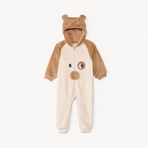 Surpyjama ludique chien en sherpa pour bébé garçon  Main Surpyjama ludique chien en sherpa pour bébé garçon