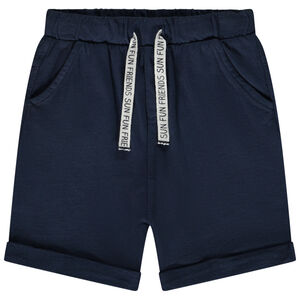 Βερμούδα από molleton μονόχρωμο για bebe αγόρι 