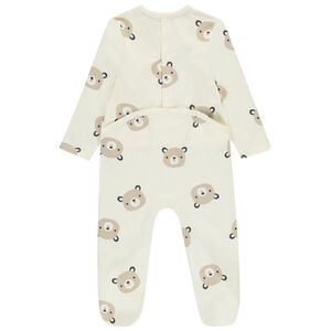 Σετ από 2 φορμάκια με σχέδιο αρκουδάκι για μωρό με διαφορετικές ανοίξεις ανάλογα με την ηλικία 