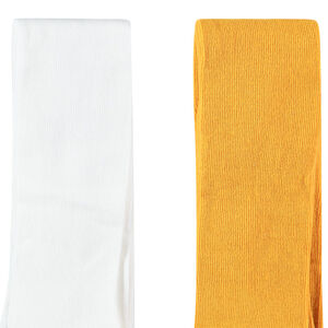 Σετ από 2 ζευγάρια πλεκτά καλσόν για bebe κορίτσι 