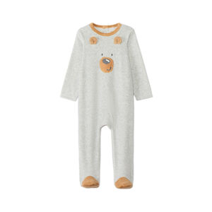 Πιτζάμα βελουτέ με φαντεζί σχέδιο για μωρό αγόρι 