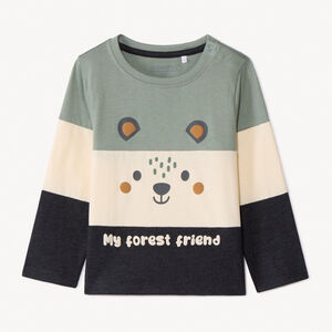 T-shirt manches longues effet colorblock pour bébé garçon  Main T-shirt manches longues effet colorblock pour bébé garçon