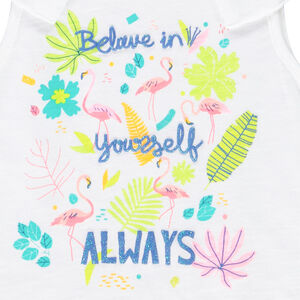 Σετ παραλίας αμάνικο μπλουζάκι + σορτς για κορίτσι 