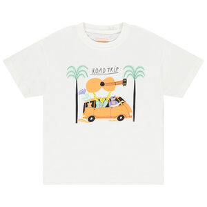 Κοντομάνικο μπλουζάκι jersey με print road trip για αγόρι  Main Κοντομάνικο μπλουζάκι jersey με print road trip για αγόρι