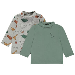 Σετ από 2 πλεκτά μπλουζάκια με ψηλό λαιμό για μωρό αγόρι  Main Σετ από 2 πλεκτά μπλουζάκια με ψηλό λαιμό για μωρό αγόρι