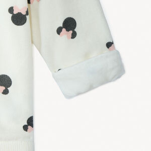 Πλεκτό πουλόβερ jersey με τύπωμα Minnie Disney για μωρό κορίτσι 