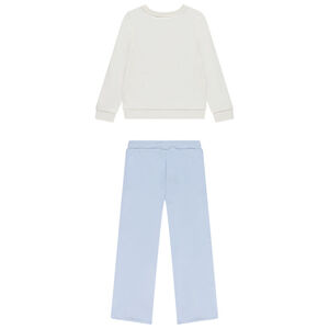 Σετ αθλητικής φόρμας φούτερ molleton Reine des Neiges Disney με παντελόνι jogging για κορίτσι 