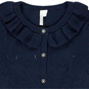 Ζακέτα μακρυμάνικη από πλεκτό φαντασία για κορίτσι μωρού 