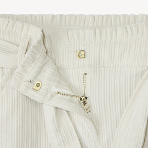 Παντελόνι palazzo από βελουτέ κοτλέ με ζώνη για κορίτσι 