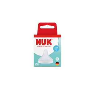 Θηλή Σιλικόνης Perfect Match 2τμχ Μέγεθος M 3m+ Nuk  