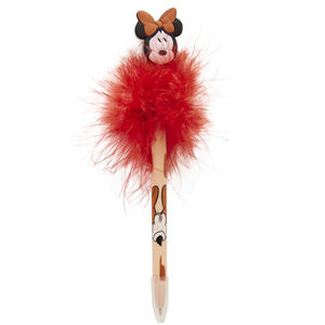 Stylo avec tampon Minnie Disney rouge 