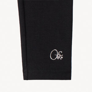 Σετ από 2 μονόχρωμα κολάν jersey για κορίτσι 