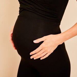 Λεγγίνγκ εγκυμοσύνης με ψηλή ζώνη από βισκόζη 