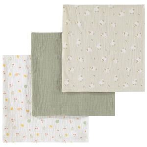 Συσκευασία 3 πάνες γάζας 70 x 70 εκ. La Vie à la Ferme 