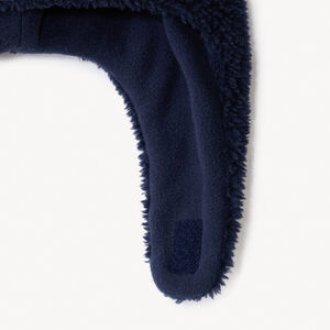 Σκούφος sherpa με επένδυση micropolaire και 3D αυτιά αρκούδας για μωρό αγόρι 