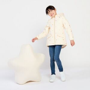 Πάρκα με λάστιχο και βελουτέ με ιριδίζον σχέδιο καρδιάς για κορίτσι 