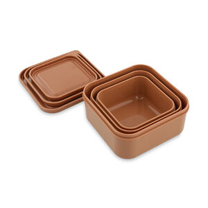 Σετ από 3 ροζ lunchbox gigogne Mrs. Cat 