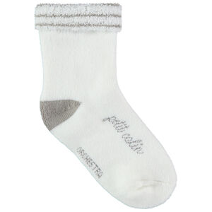 Chaussettes en bouclette à inscription et détails en jacquard Main Chaussettes en bouclette à inscription et détails en jacquard