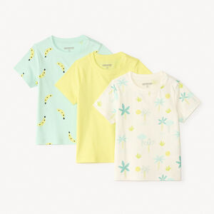 Σετ 3 κοντομάνικων φανελών φαντασίας για μωρά αγόρια 