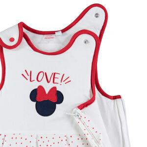 Turbulette sans manches à pois en coton bio Minnie Disney 