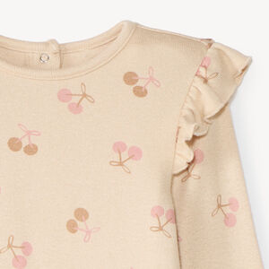T-shirt manches longues bébé fille imprimé fantaisie 