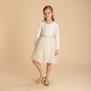 Γιορτινό φόρεμα με τούλι και σχέδιο καρδιάς για κορίτσι 