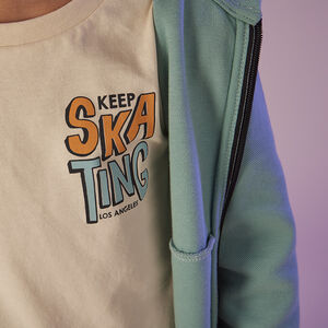 T-shirt μακρυμάνικο με print στην πλάτη αγόρι 