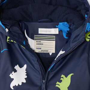 Parka gomme με σχέδιο δεινόσαυρων που αλλάζει χρώμα για bebe αγόρι 