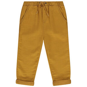 Pantalon léger uni en toile pour bébé garçon 