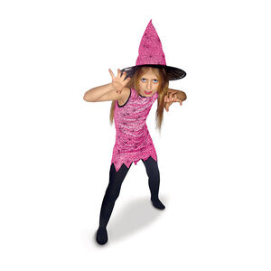 Κοστούμι μάγισσας μέγεθος S - Ροζ 