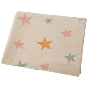 Couverture à étoiles en tricot 