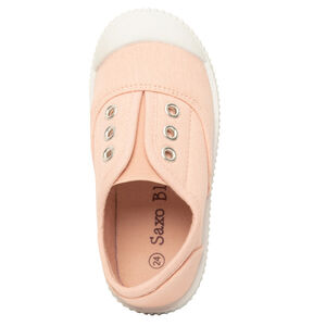 Χαμηλά αθλητικά παπούτσια πάνινα με ελαστική γλώσσα για bebe κορίτσι 