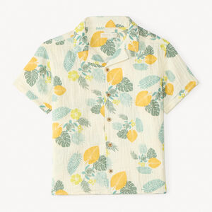 T-shirt à manches courtes avec motifs tropicaux pour garçon 