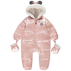 Κομψό πιλότ με μεταλλικό εφέ Minnie Disney για κορίτσι μωρό με διάφορες λεπτομέρειες ανάλογα με την ηλικία 