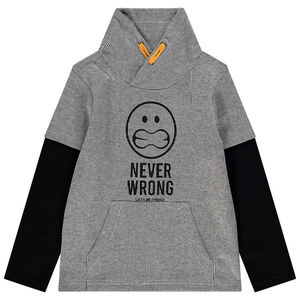 T-shirt μακρυμάνικο ριγέ σχέδιο SmileyWorld για αγόρι Main T-shirt μακρυμάνικο ριγέ σχέδιο SmileyWorld για αγόρι
