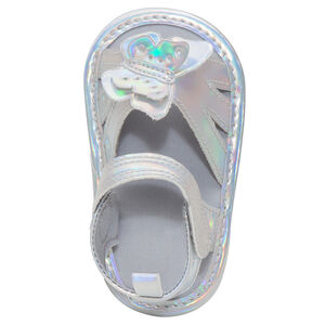 Εύκαμπτα ιριδίζοντα πέδιλα με πεταλούδα 