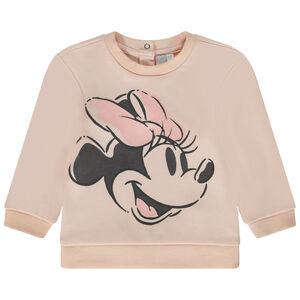 Φούτερ σε molleton print Minnie Disney για bebe κορίτσι 