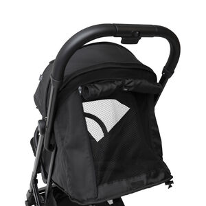 Καρότσι τύπου μπαστούνι Aria Plus μαύρο με πλήρη ανακλινόμενη πλάτη 