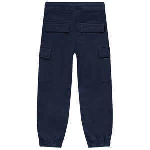 Pantalon uni effet cargo à poches garçon 