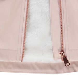 Parka gomme αδιάβροχο με επένδυση sherpa για κορίτσι 