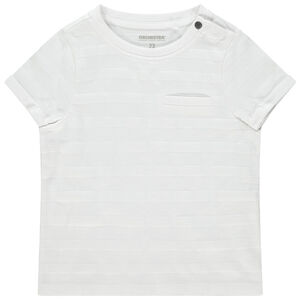 T-shirt κοντομάνικο πλεκτό φαντεζί με τσέπη 