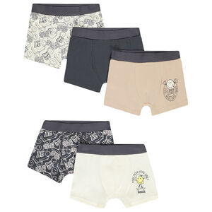 Σετ από 5 μποξεράκια με σχέδιο SmileyWorld για αγόρι 