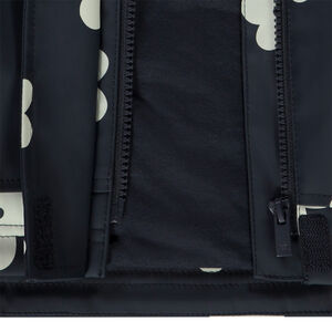 Πάρκα gomme με επένδυση και floral σχέδιο για κορίτσι 