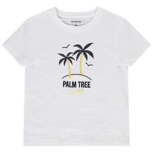Κοντομάνικο μπλουζάκι με print φοίνικες για αγόρι 