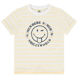 T-shirt manches courtes à rayures print SmileyWorld pour garçon Main T-shirt manches courtes à rayures print SmileyWorld pour garçon
