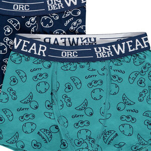 Σετ 4 μποξεράκια από βαμβάκι με φαντεζί σχέδια για αγόρι 