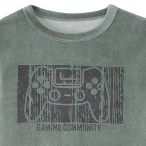 Σετ πυτζάμας 2 τεμαχίων από βελούδο φαντασίας για αγόρι 