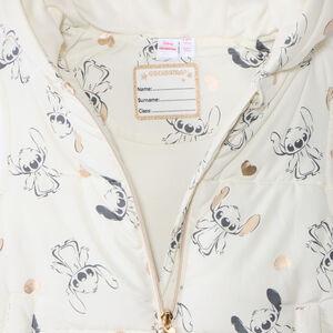 Αμάνικο υφασμάτινο καπιτονέ μπουφάν με κουκούλα Stitch Disney για κορίτσι 