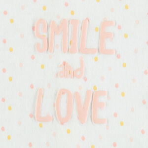 Σέτ με μπλούζα μακρυμάνικη με σχέδιο και παντελόνι από πλεκτό ύφασμα. 